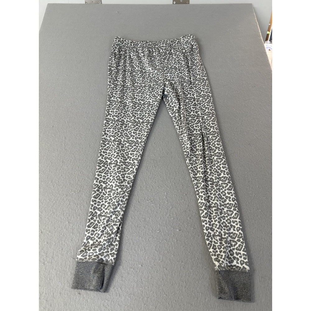 Isotoner Pajama Pants Womens Medium‎ Leopard Print Lounge Stretch Cuffed Cozy